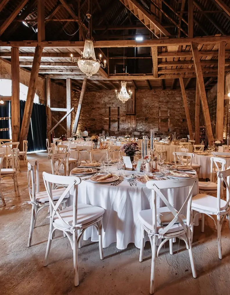 Tischdecke Weiß Rund