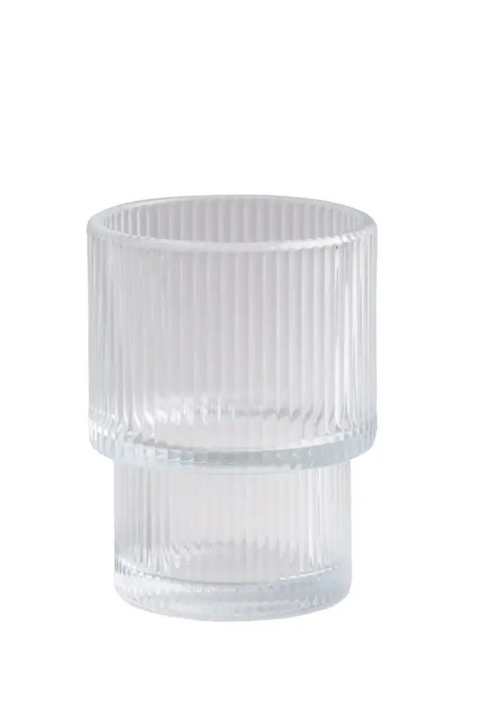 Windlicht Geriffelt Klein