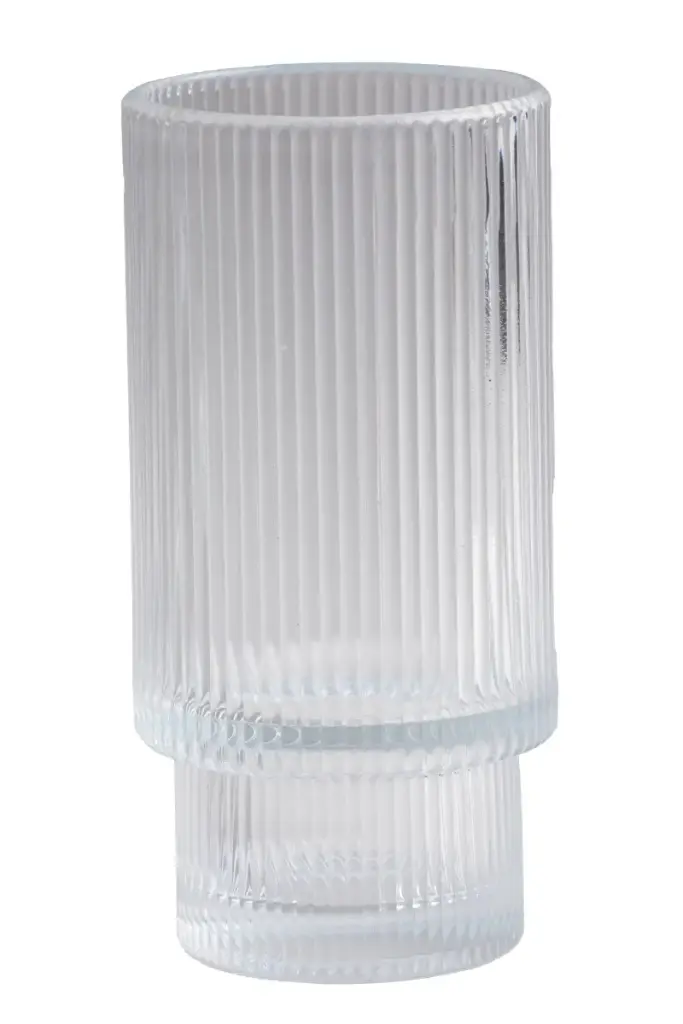 Windlicht Geriffelt Groß