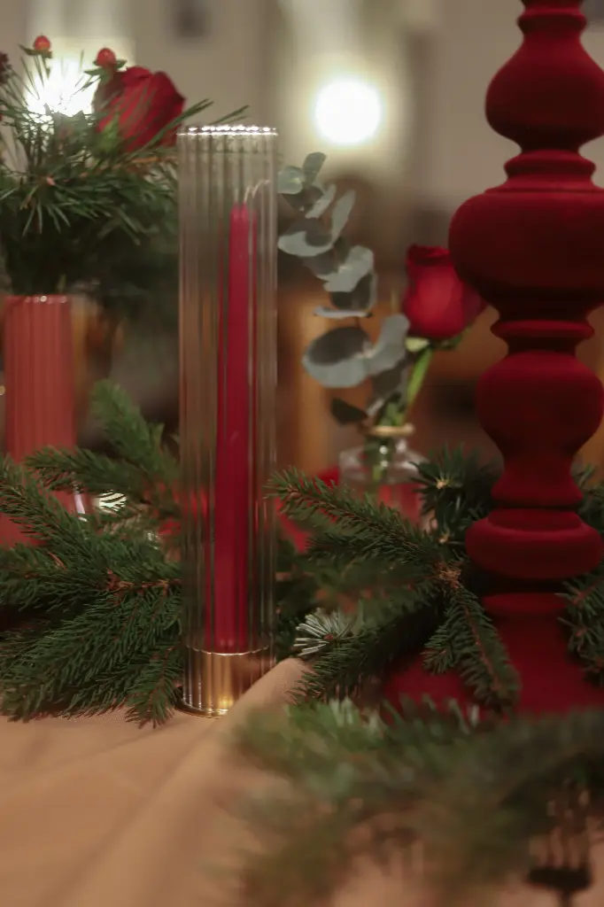 Kerzenständer Gold Geriffelt