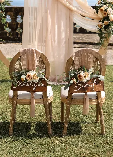 Braut & Bräutigam Schild