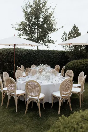 Cross Back Rattan