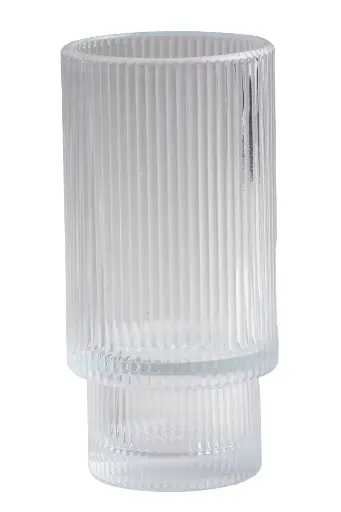 Windlicht Geriffelt Groß