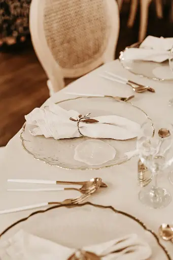 Leinenserviette Creme