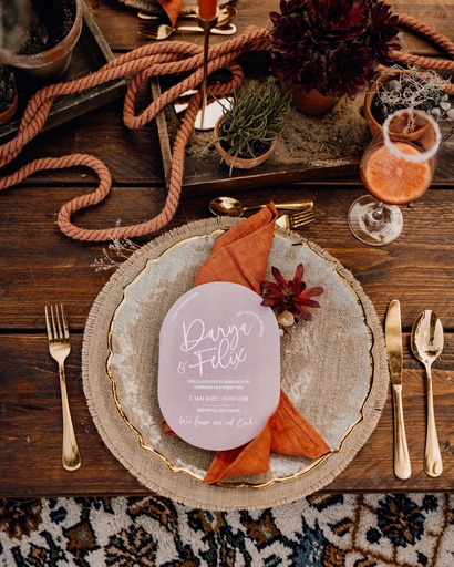 Leinenserviette Terrakotta